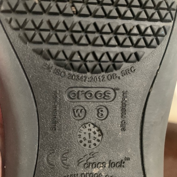 Crocs Kadee Flats Women’s Sz8 black Ballet Comfy Slip on - Picture 6 of 7